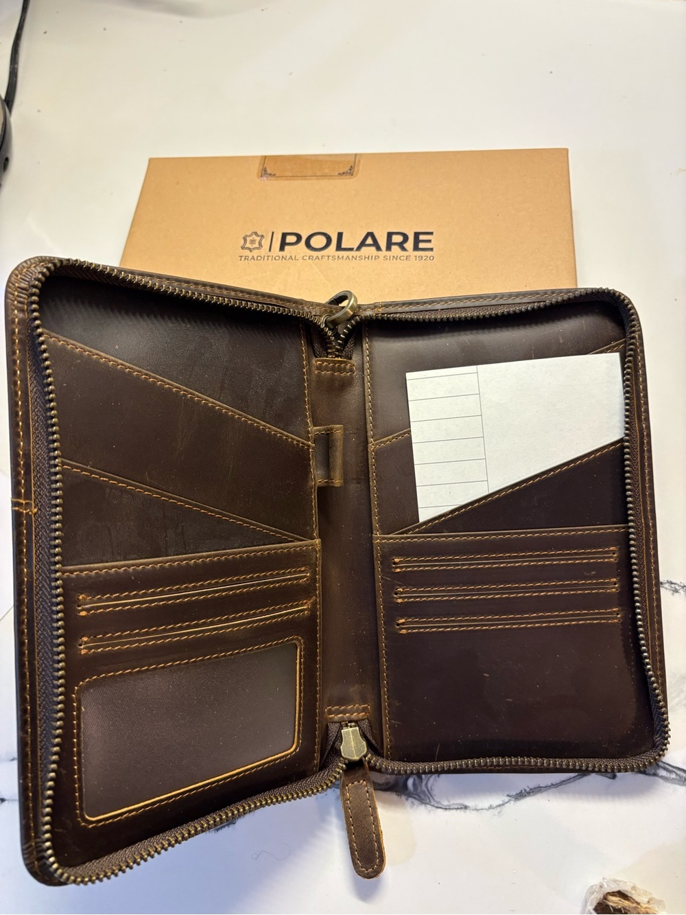 Polare Leather Passport Holder